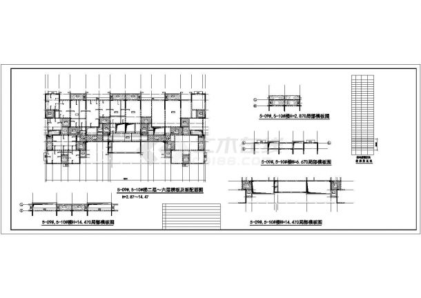 某31层剪力墙结构住宅建筑结构设计施工CAD图纸-图二