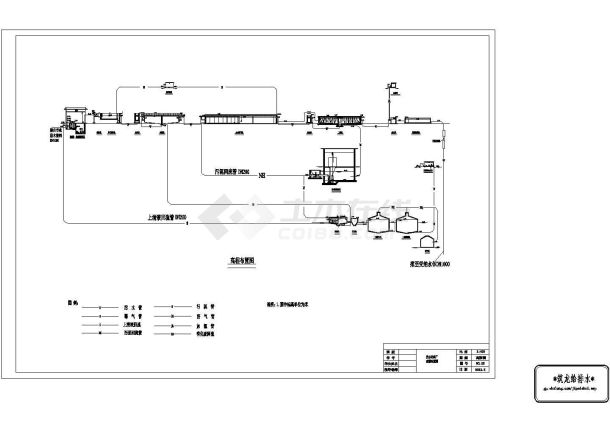 信阳市某小型污水处理厂给排水系统全套设计CAD图纸-图二