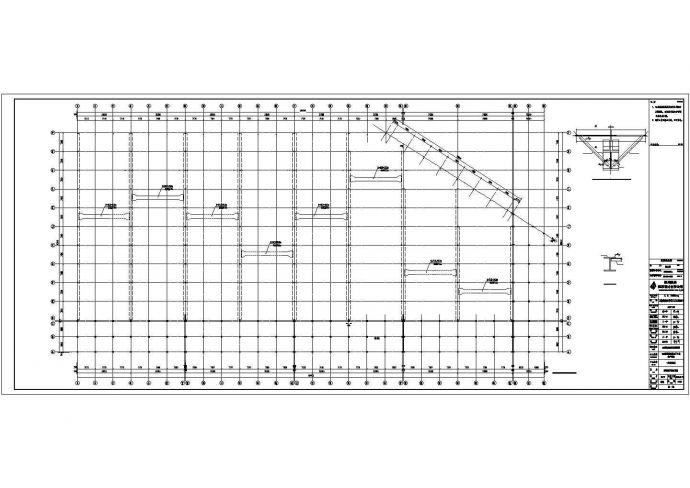四川某公司车间吊车梁系统的CAD图纸_图1