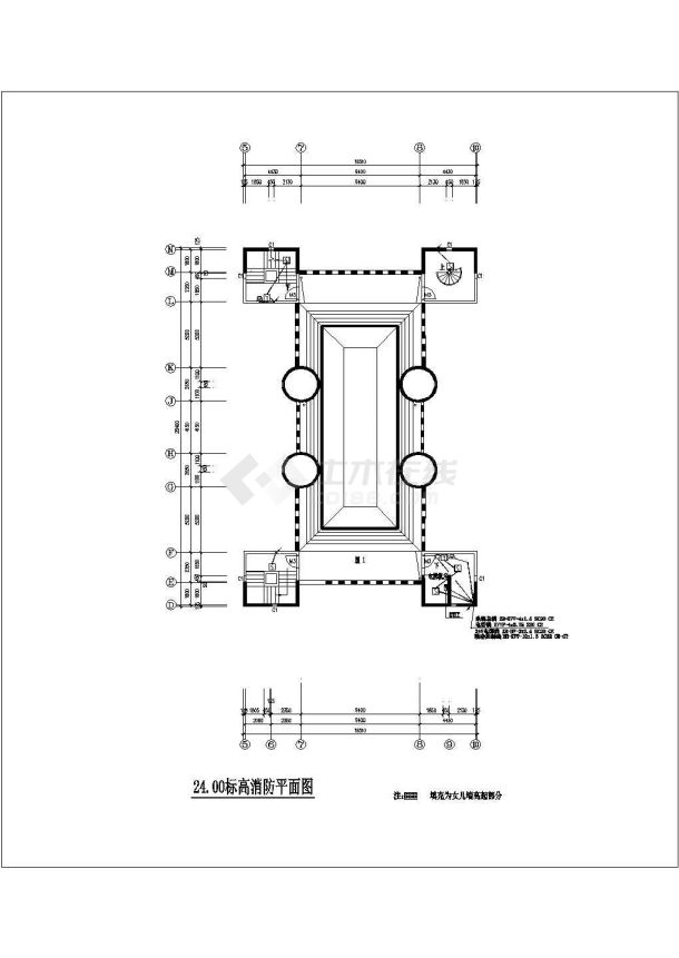 夏威夷豪宅住宅楼全套电气建筑施工设计cad图纸-图一