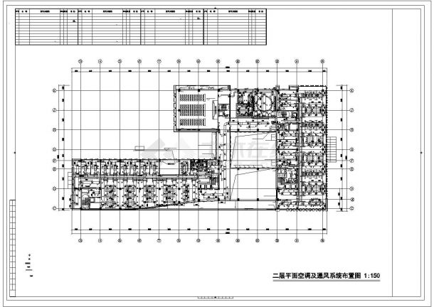 [上海]多层办公楼空调通风防排烟系统设计施工图（地源热泵系统）-图二