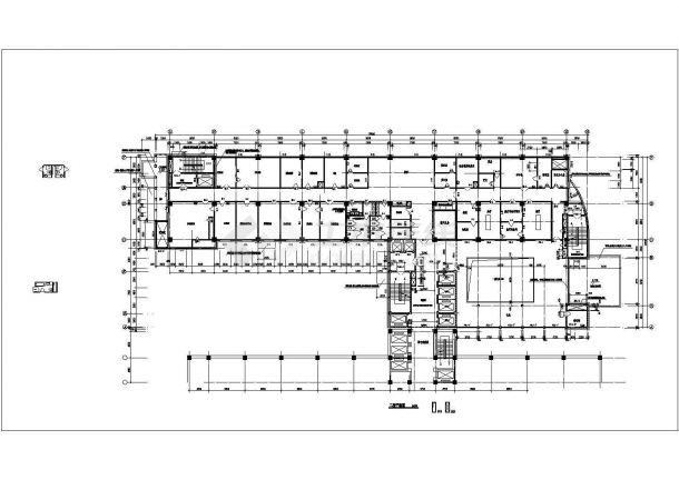某医院高层剪力墙结构住院部大楼设计cad建筑施工图（标注详细）-图二