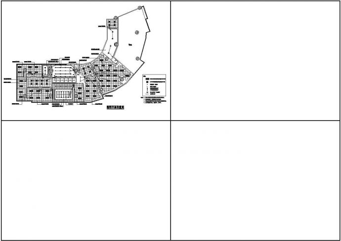 某明珠商务办公室设计CAD完整详细平面图纸强弱电图_图1