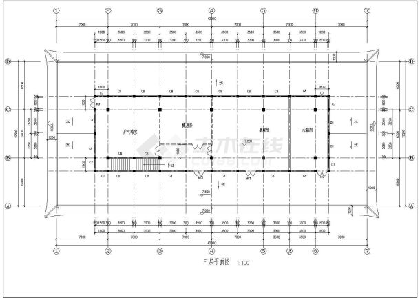 洗浴中心全套建筑图共十六张cad图纸-图二