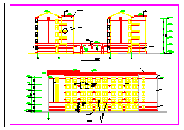 某学生宿舍建筑施工设计CAD图-图一