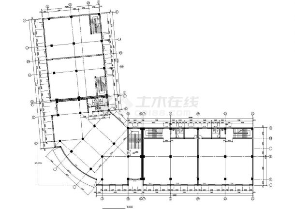 某地区商业综合楼建筑CAD施工图-图二