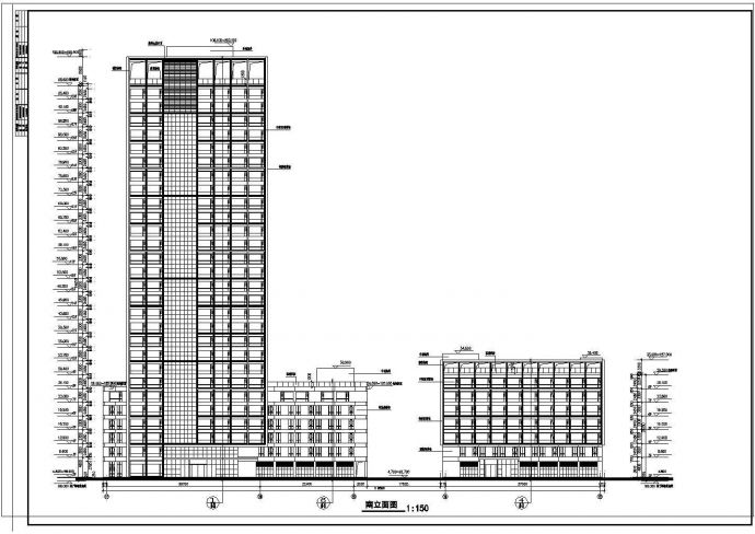 -3+29层57655平米办公写字楼建筑施工图【 3个CAD文件】_图1