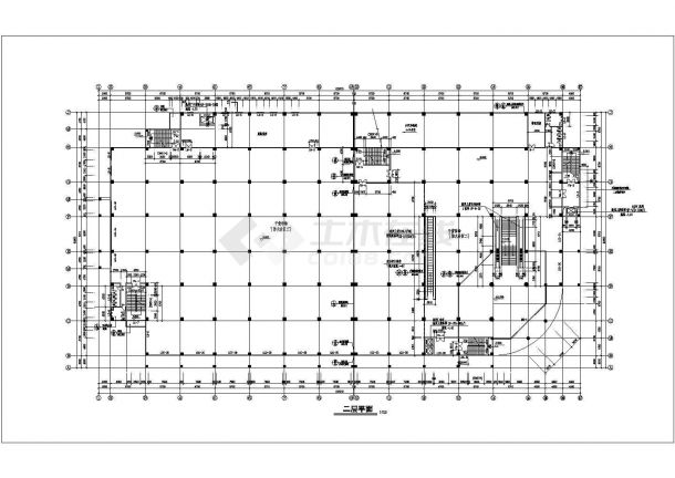 某地区商业大厦建筑CAD施工图-图二