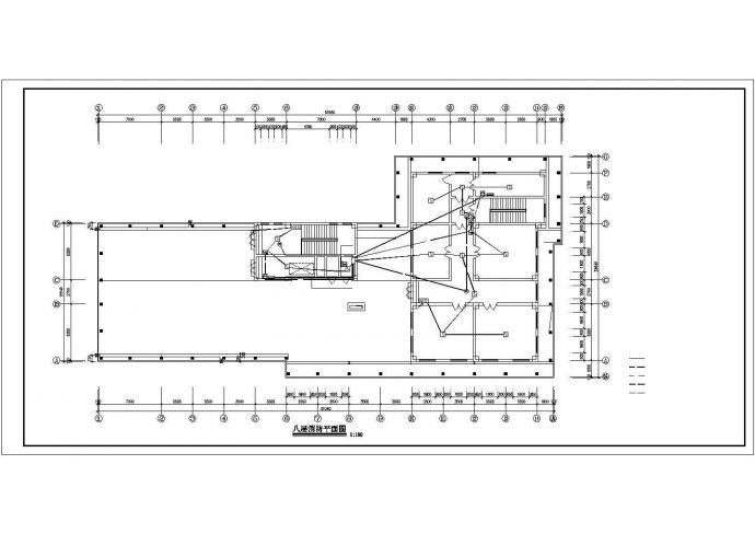 某医院电气消防设计总平面图CAD完整详细平面图纸_图1