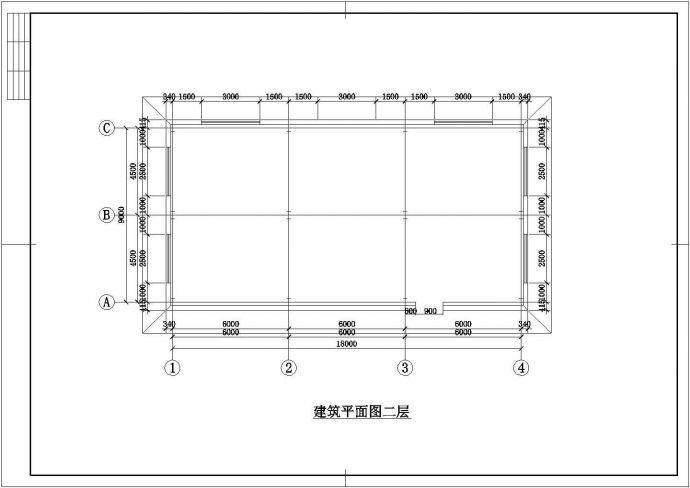 某轻钢结构二层车展厅CAD图纸_图1