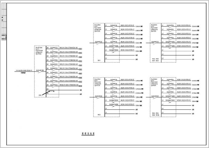 某仓储楼电气设计CAD平面图大样图（含设计说明）_图1