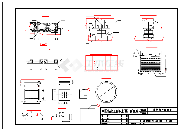 某桥梁支座布置及构造CAD施工设计图纸-图一