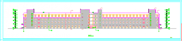 某人民医院四层病房楼建筑cad设计图-图二