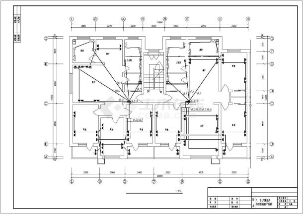 某新式风格住宅楼电气施工图设计CAD平面图大样图（含设计说明）-图一