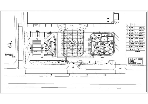 淮南市某地广场照明设计施工cad图纸，共一份资料-图一