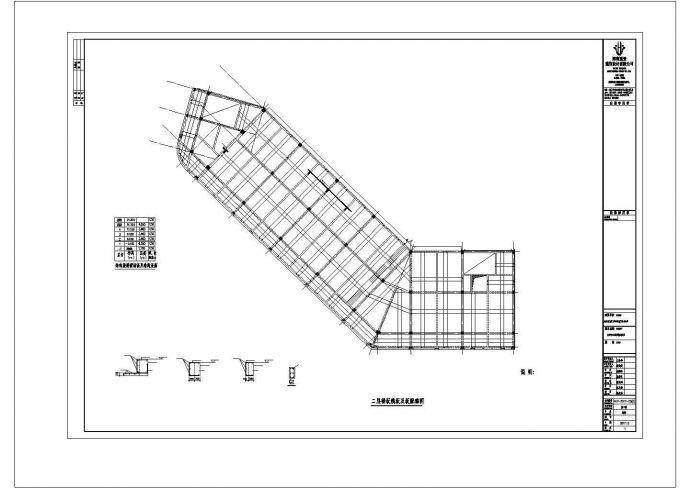 某商业框架结构建筑设计施工CAD图纸_图1