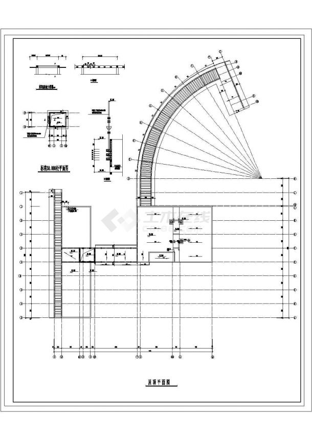 某框架结构八层酒店设计cad全套建筑施工图（甲级院设计）-图二