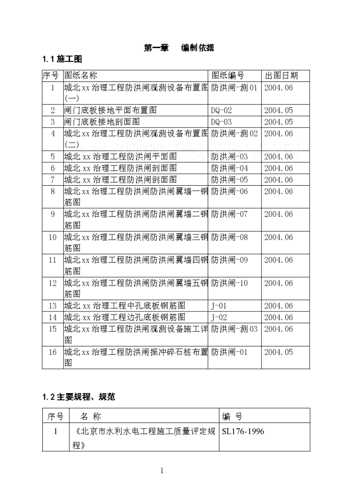 河道治理防洪闸工程 施工组织设计-图一