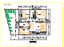 某三层自建别墅建筑方案cad设计图（含效果图）-图一