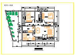 某三层自建别墅建筑方案cad设计图（含效果图）_图1