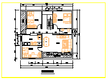 某三层自建别墅建筑方案cad设计图（含效果图）-图二