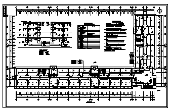 某市四层中学教学楼电气施工cad图(含照明，消防设计)-图二