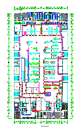 某商场平面CAD装修设计图纸_图1