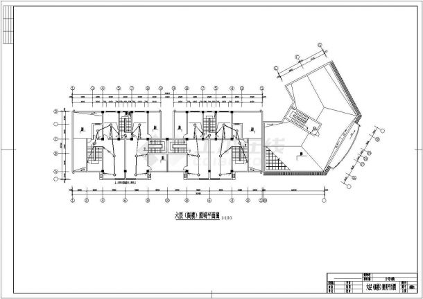 某住宅楼照明图电气设计CAD平面图大样图（含设计说明）-图二