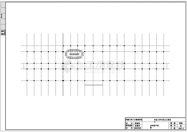 【4层】4500平米框架结构大学办公楼毕业设计（含计算书，建筑、结构图，PKPM模型）-图二