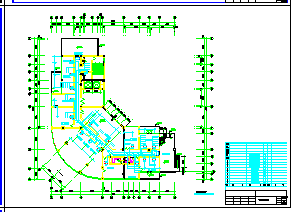 某商务楼空调接管平面cad设计图纸_图1