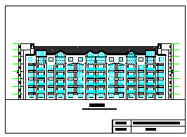 某生态型居住区五层住宅楼建筑cad设计方案图（3组）-图二