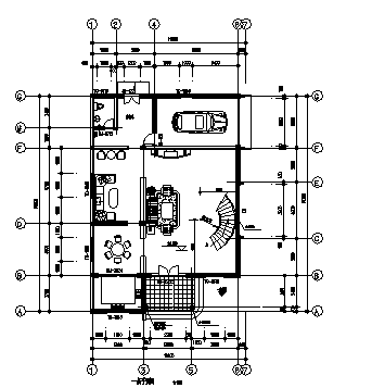 某三层欧式风格房屋建筑施工cad图，共八张_图1