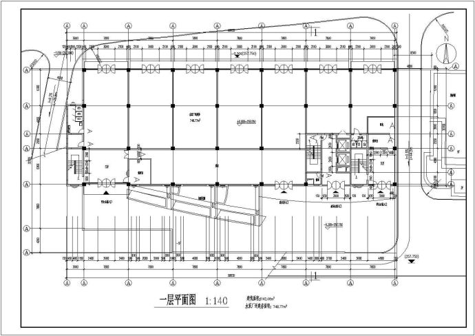 重庆某十二层框架结构中学教学楼设计cad全套建施图（含总平面，11张图）_图1