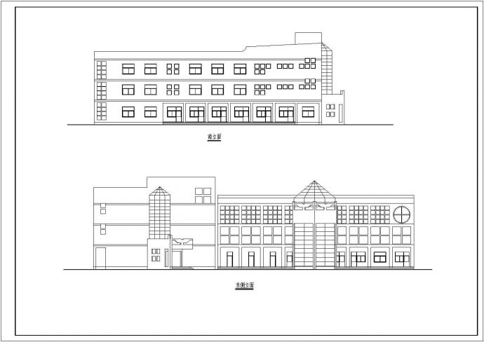 某学校三层框架结构教学楼设计cad建筑施工图（甲级院设计）_图1