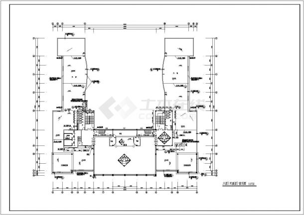 某六层人民医院室内装饰工程设计cad全套施工图（含设计说明）-图一