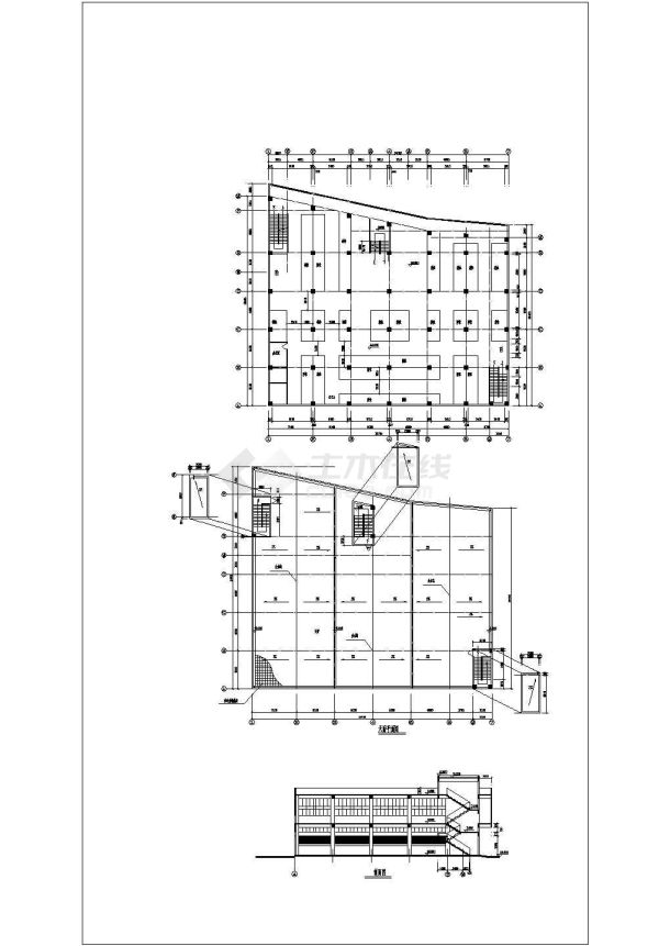 某地区市场工程建筑CAD图-图一