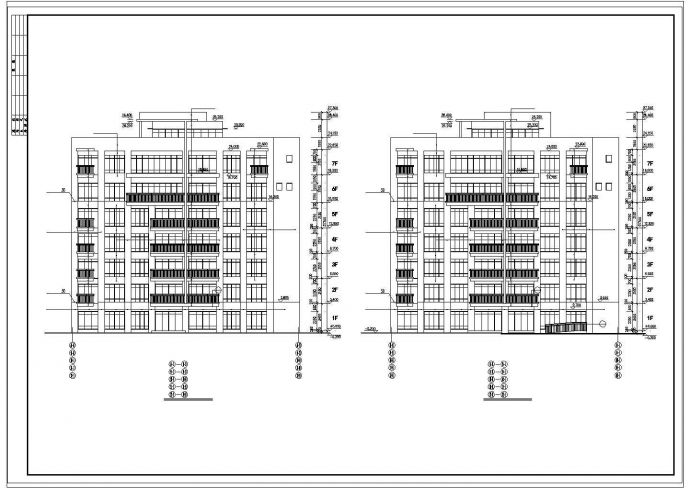 [东莞]多层住宅楼建筑施工cad设计图_图1
