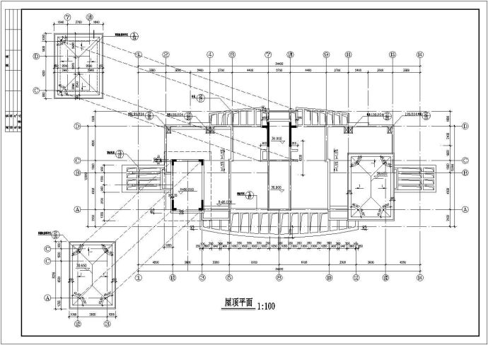 某框剪结构高层住宅楼设计cad详细建筑施工图_图1