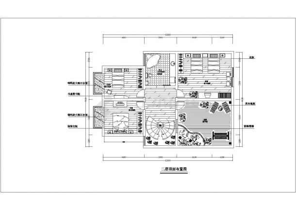 某城市内现代风格高级别墅建筑装修方案设计施工CAD图纸-图二