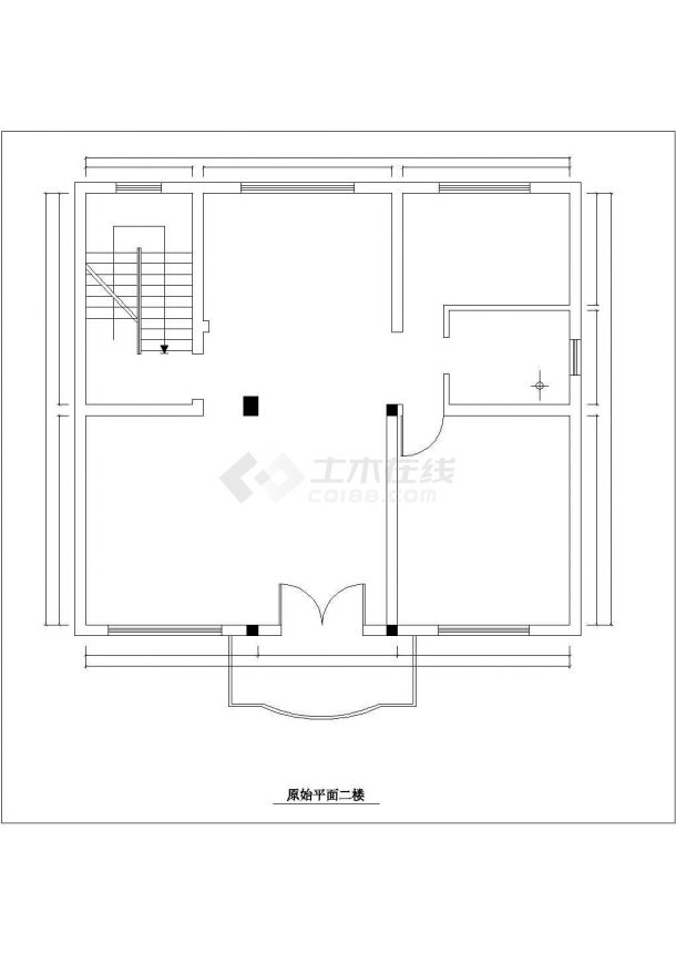 某城市内现代风格高级别墅建筑装修布置方案设计施工CAD图纸-图一