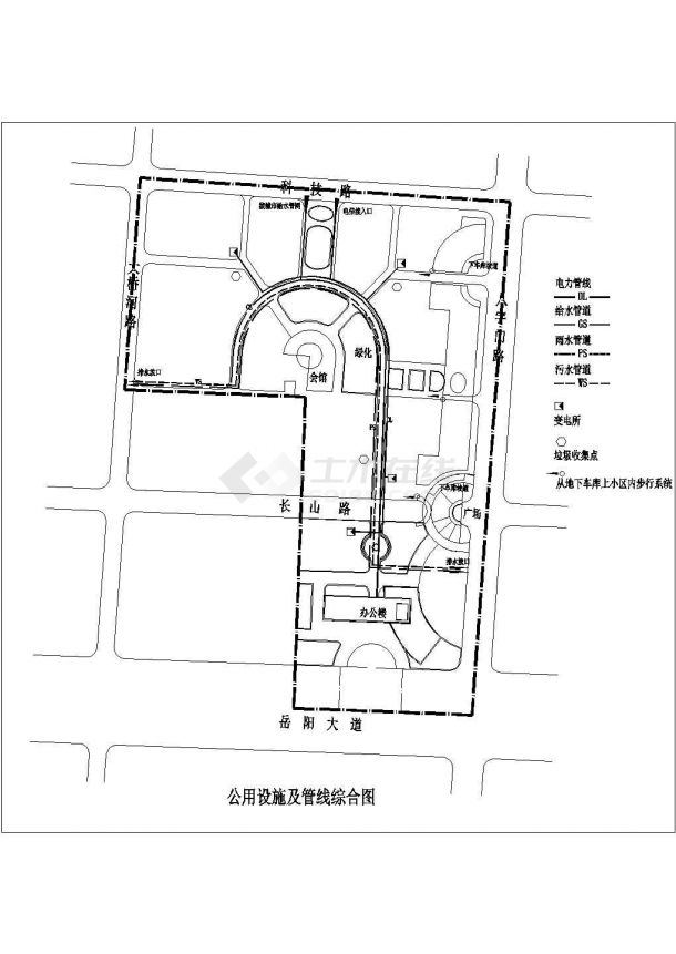 丰南市某地小区规划总设计cad图纸，共一份资料-图一