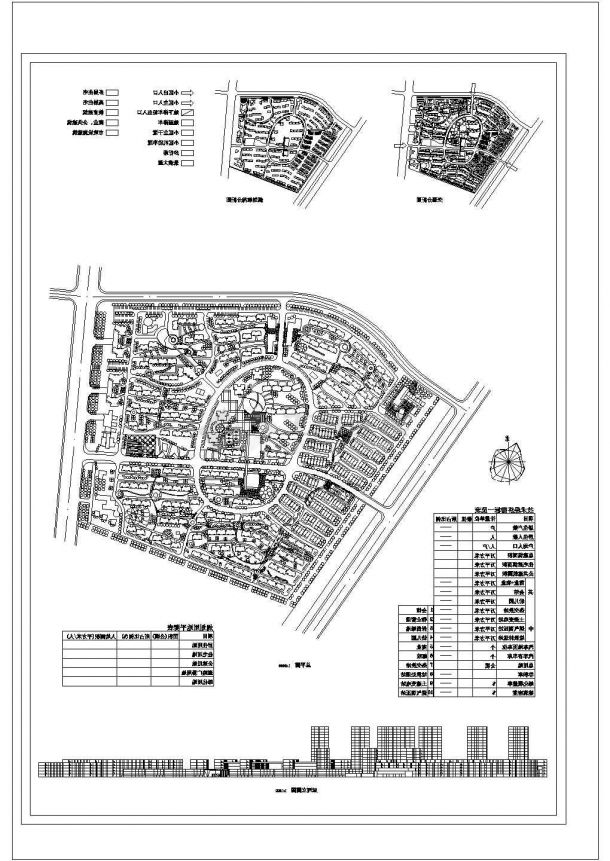 遵化市高级小区设计规划总平面cad图纸，共一份资料-图二