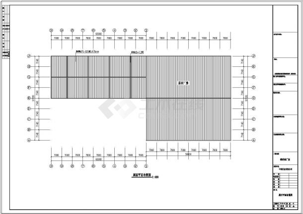 厂房设计_中阳石业扩建钢结构厂房工程CAD施工图-图二