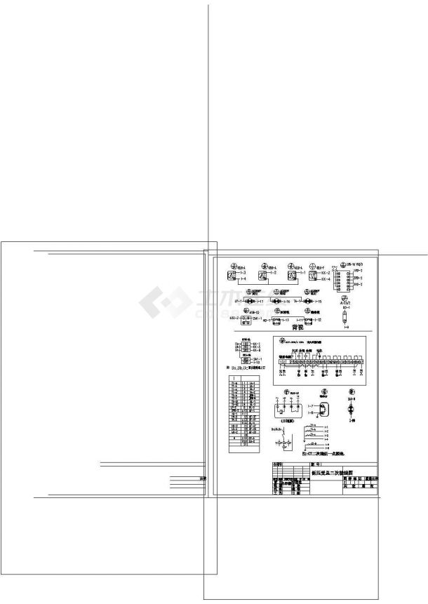 630KVA箱变接线CAD图纸设计-图二