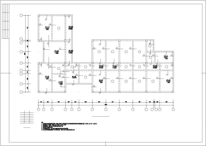 某高层混合结构小办公楼建筑设计施工CAD图纸_图1
