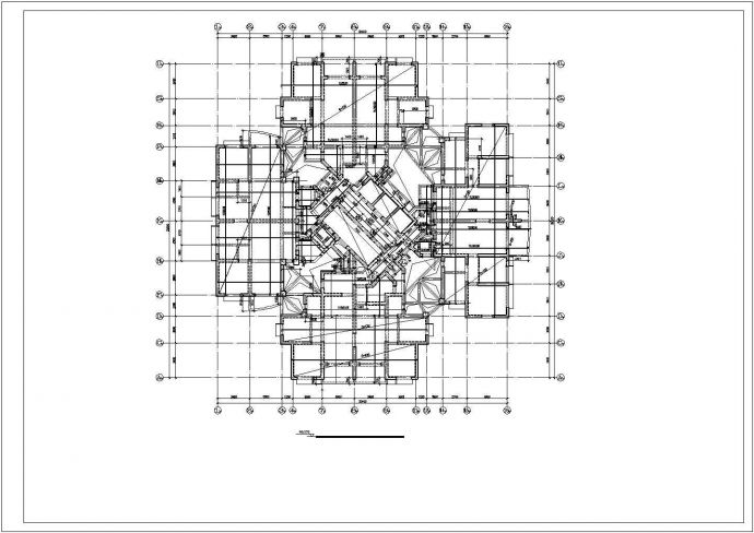 某高层框剪商住楼结构建筑设计施工CAD图纸_图1