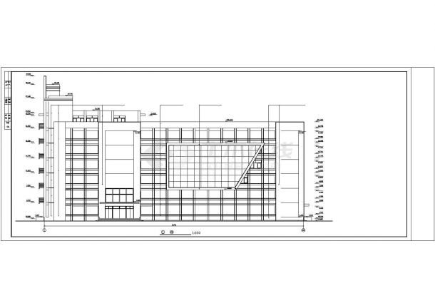 某剪力墙结构综合大楼建筑设计施工CAD图纸-图一