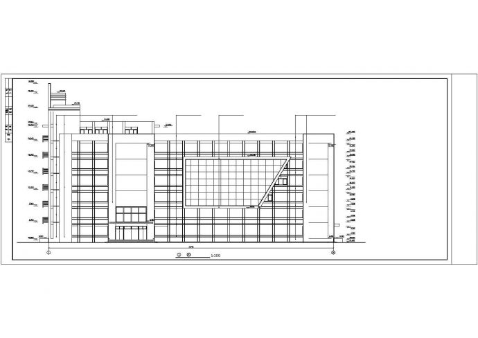 某剪力墙结构综合大楼建筑设计施工CAD图纸_图1
