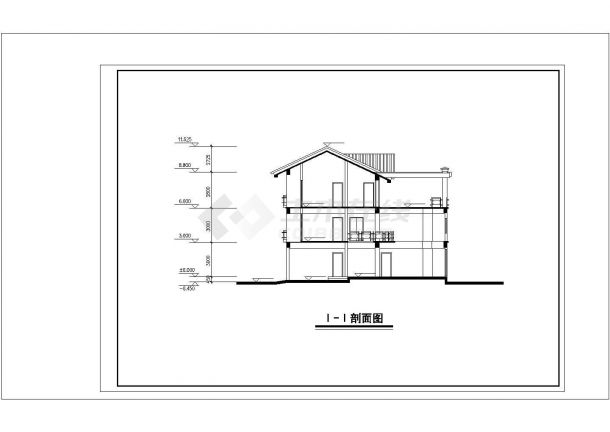2套3层354.2平米 342.7平米别墅建筑设计图-图一