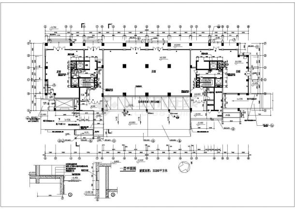 某高层框架结构公寓楼设计cad建筑平面图纸-图二